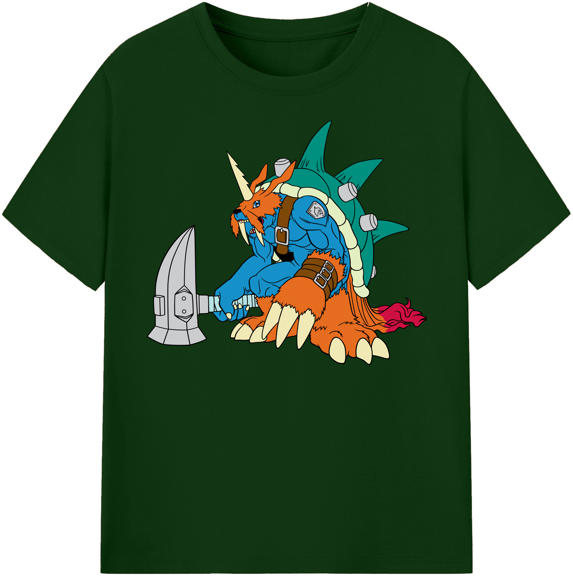 （画像用） Digimon デジタルモンスター/デジモン 綿100％半袖Tシャツ（フロントプリント）